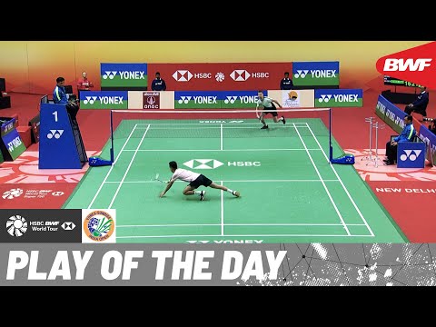 HSBC Play of the Day | Lightning-fast reflexes to clinch the rally from Lakshya Sen!