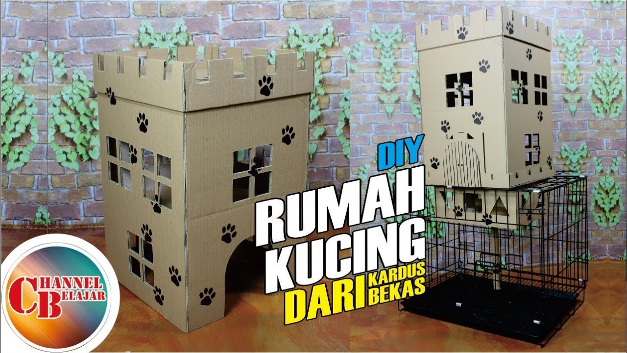 Rumah Kucing Dari Kardus Tingkat - Home Desaign