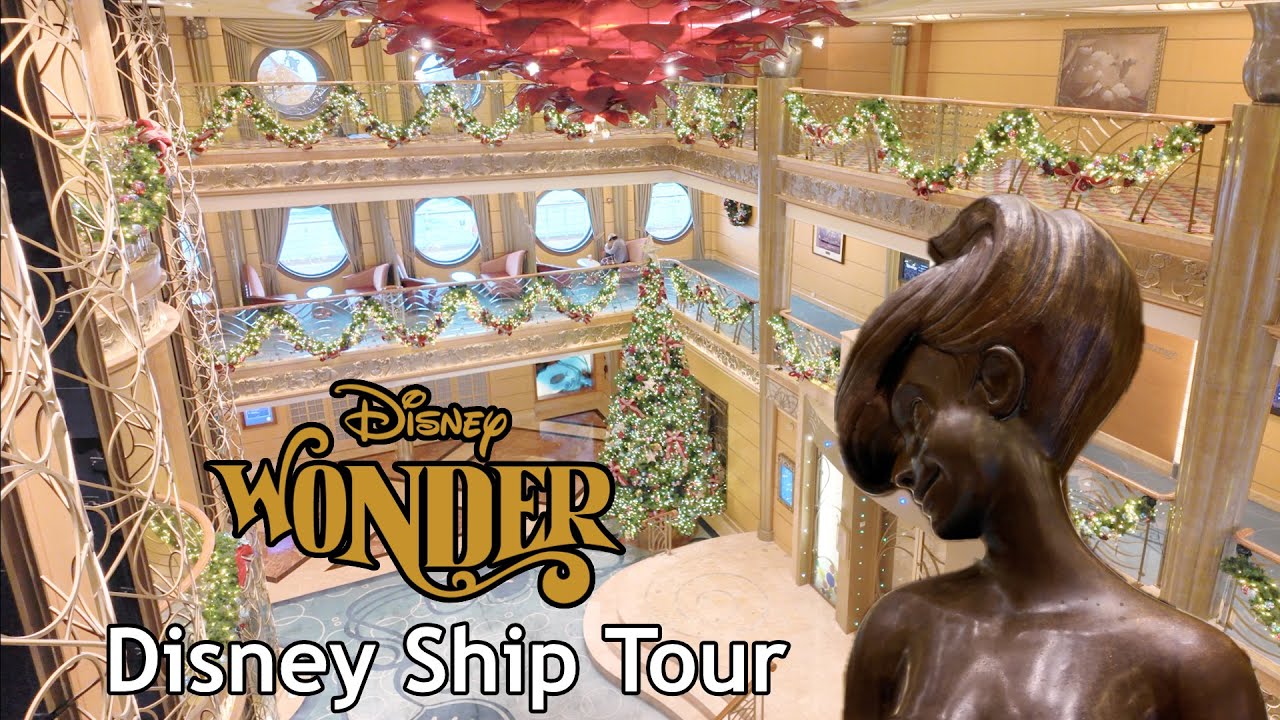 Disney Wonder Rundgang zum Dritten: Schiffstour Walking Tour Kreuzfahrt Cruise in deutsch DCL 4K
