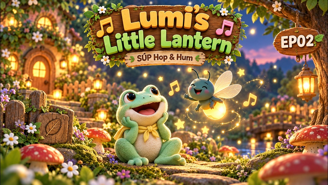 Bedtime Lullaby for Babies & Toddlers ✨ Lumi the Firefly | SÚP Hop & Hum