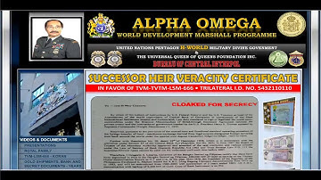 SUCCESSOR HEIR VERACITY CERTIFICATE IN FAVOR OF TVM-TVTM-LSM-666