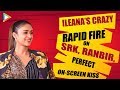 Why Ileana D'Cruz was Most Nervous to kiss Ranbir Kapoor? | Rapid Fire | Pagalpanti | SRK | Anil