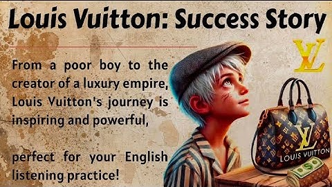 How a Homeless Boy Created Louis Vuitton || Learn English Through Story Level 3 🔥 || Graded Reader ✅