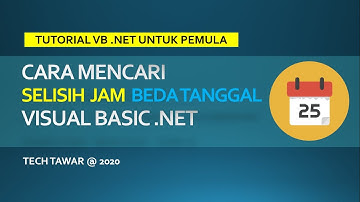 Cara Mencari Selisih Jam (Waktu) Beda Tanggal Pada VB .NET