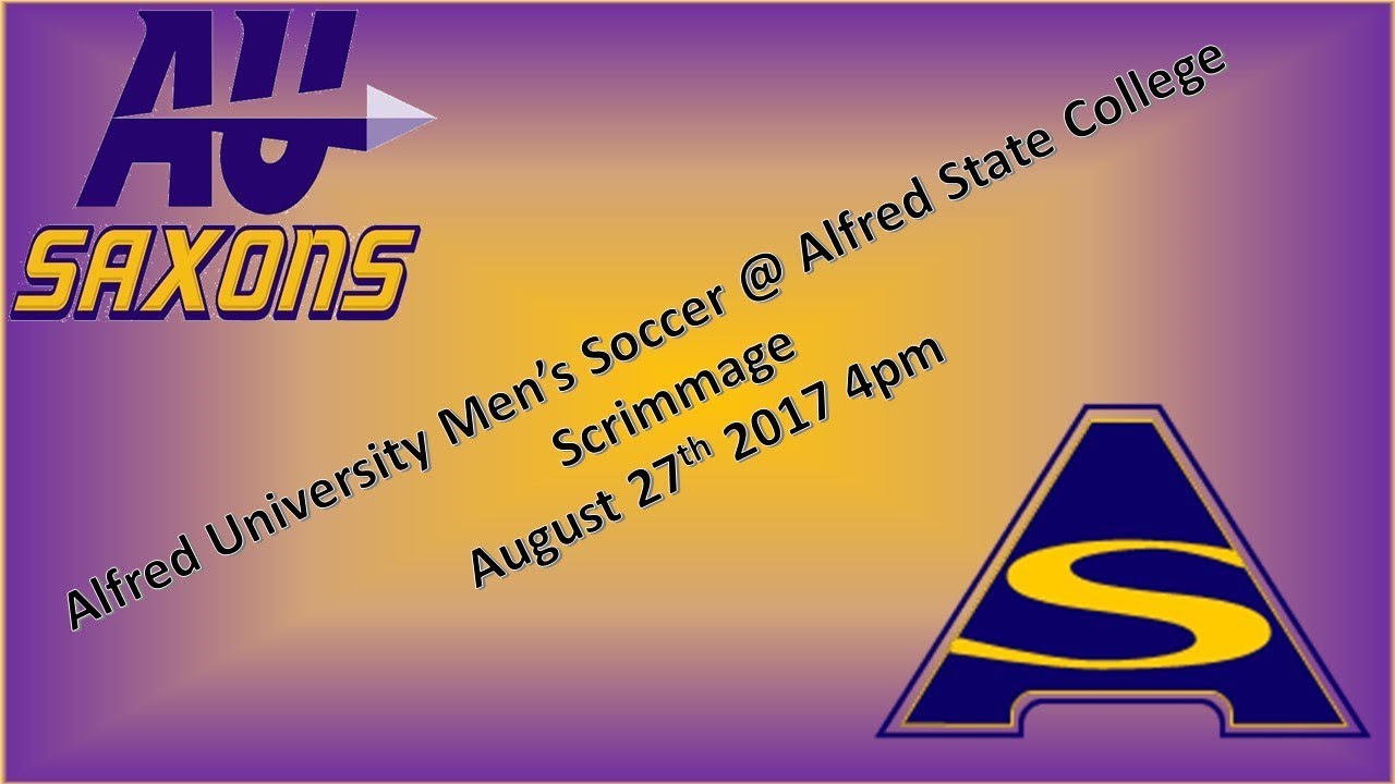 The Alfred Derby! Alfred University Men's Soccer vs Alfred State Official Highlights YouTube