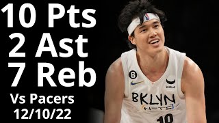 Yuta Watanabe 10 Pts 7 Reb 2 Ast vs Pacers Highlights
