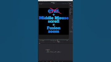 Scroll Wheel Only Zoom - DaVinci Resolve Fusion