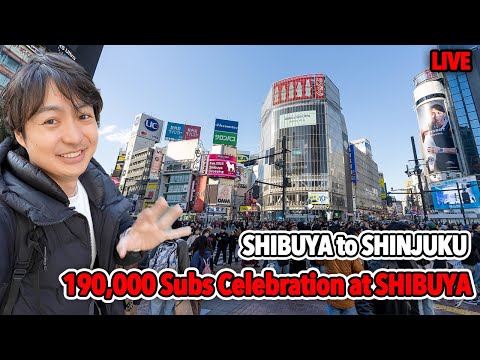 190k Subs Celebration Live at Shibuya and Shinjuku, Let's Kanpai and Eat!