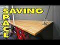 How To Build Yourself Space - Saving, Foldable Desk, Hanging On Bicycle Chains. Full Video Tutorial.