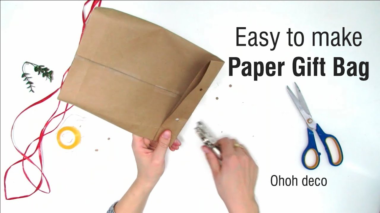 How to make a paper gift bag