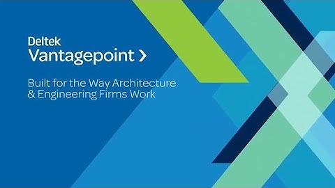 Deltek Vantagepoint for Architecture & Engineering