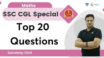 Top 20 Questions | Maths | By Sandeep Dixit Sir | wifistudy studios