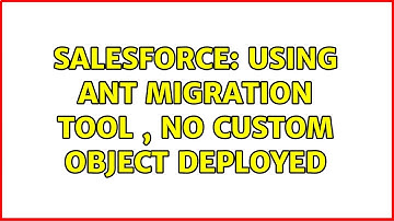 Salesforce: Using Ant Migration tool , No custom object deployed