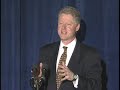 President Clinton at a Democratic Business Council Dinner (1998)