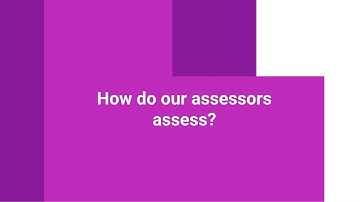How do our assessors assess?