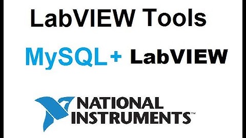 [LabVIEW] Connect LabVIEW to MySQL using XAMMP
