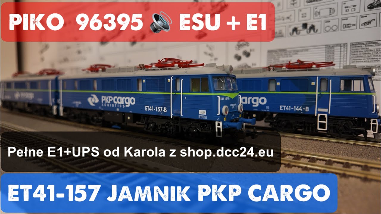 PIKO ET41-157 (96395) vs ET41-144 (96370) – porównanie, unboxing i test ESU Pełne E1 | H0 DCC