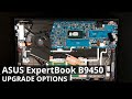 Asus expertbook b9450 disassembly and upgrade options storage thermal paste battery