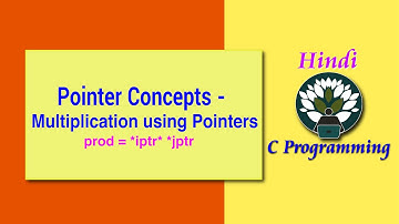 3 HINDI Pointer Concepts - Multiplication using Pointers