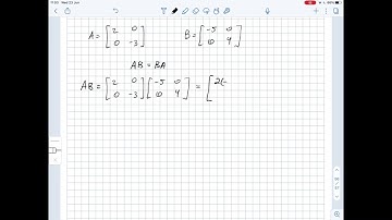 Find the products AB and BA for the diagonal matrices.A=\begin{bmatrix}2 & 0 \\0 & ... | Plainmath