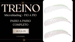 Microblading passo a passo | Treino de trama de fios | Aula 1