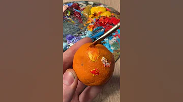 Как получить оранжевый цвет на примере мандарина