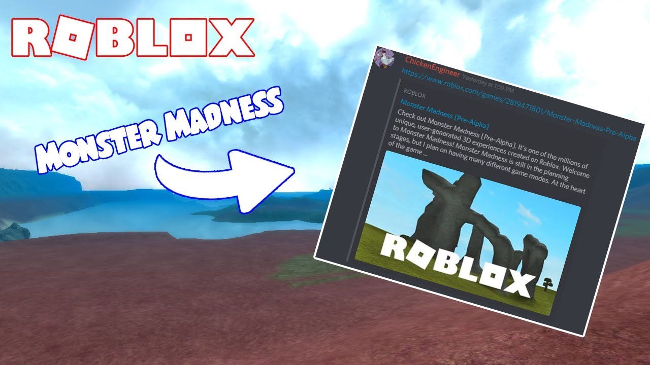 New Monster Madness Game Roblox - 