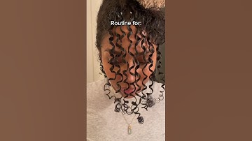 Curly Hair Routine: Definition, Length, & Volume 🖤 #shorts