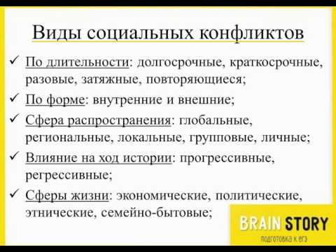 5.6.2  Причины социальных конфликтов и их виды