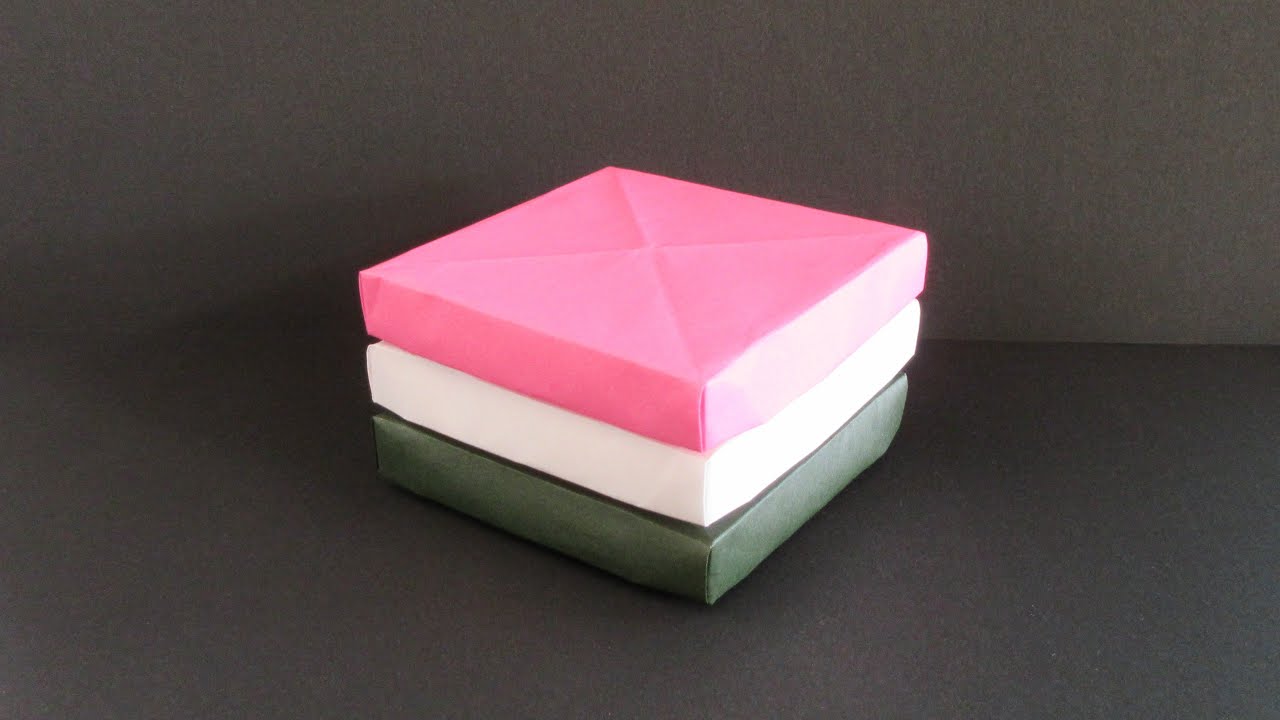 折り紙】菱餅(ひしもち)【origami】Rhombus-shaped mochi - YouTube
