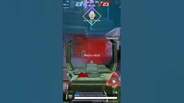 While shooting with sniper enemy came behind me  APEX LEGENDS MOBILE #shorts