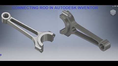 Connecting Rod Design in Autodesk Inventor Tutorials || 3d drawings Tutorials || Inventor Tutorials