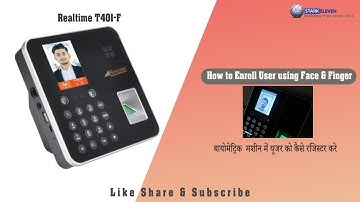 Biometric User Registration | Realtime Biometric | How to Enroll Face and Finger in Biometric