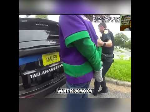 Cop Cuffs Chuck E. Cheese Mascot in Florida Parking Lot! #shorts