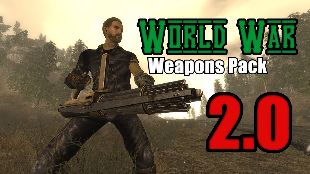 Fallout New Vegas Mod Show - World War Weapons Pack 2.0 - YouTube