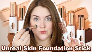 CHARLOTTE TILBURY UNREAL SKIN SHEER GLOW FOUNDATION STICK  | Wear Test and Comparisons