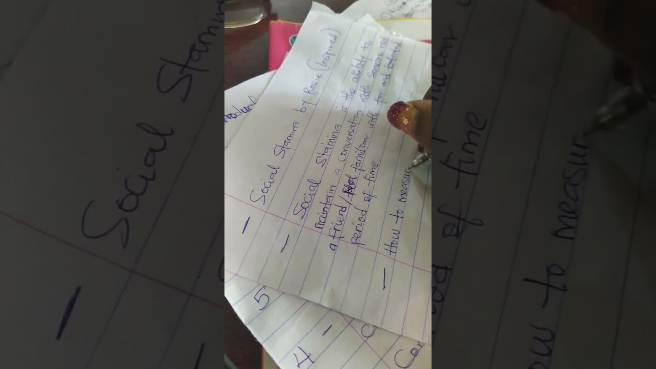 Next Episode inspired by ROSiE- Social stamina 