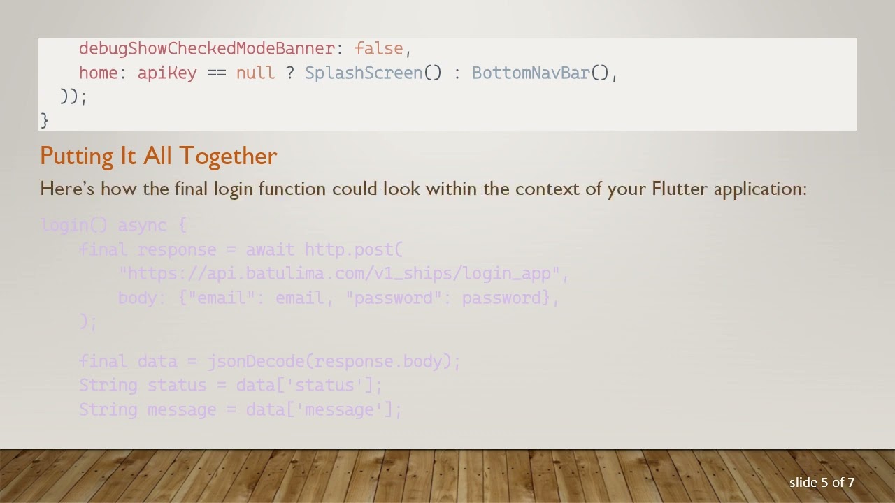 Retrieving Bearer Token with Postman in Flutter