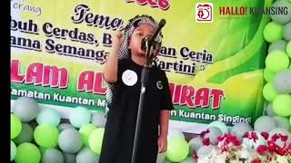 Da'i Cilik TK Islam Al-Khairat Seberang Pantai Kuansing Riau