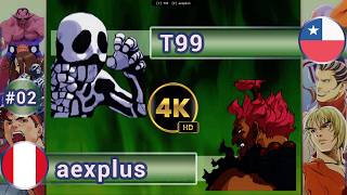 SFEX plus - 🇨🇱 T99 vs aexplus 🇵🇪 CASUALS / 4K 60 FPS #SFEX #streetfighterex #Arkadyzja #fightcade