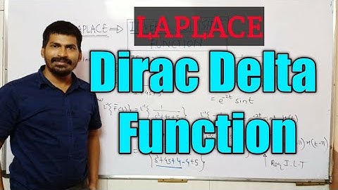 Dirac Delta Function | Laplace