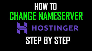 How to Change Nameserver in Hostinger