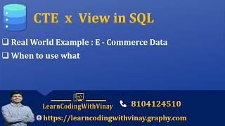 SQL CTE vs VIEW Explained with Real Example | When to Use CTE vs View in SQL Server