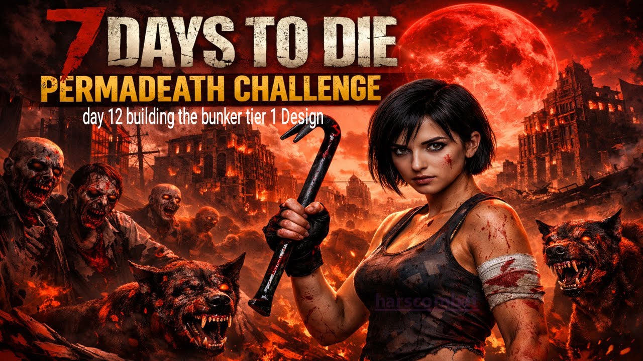 7 days to die permadeath day 12 building the bunker tier 1