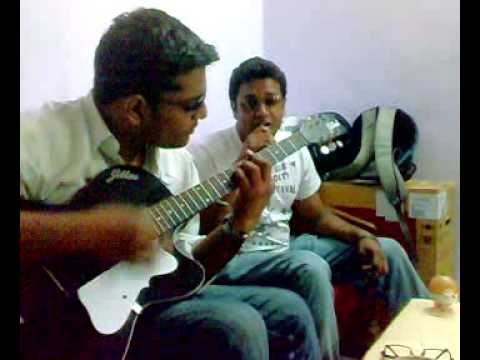 newbie guitarist and vocalist (gulaabi aankhen)