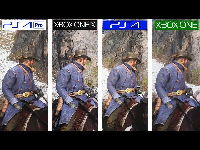 GTA Series Videos on X: Red Dead Redemption 2 4K Comparison - PC / PS4 Pro  / Xbox One X #rdr2   / X