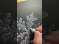 色鉛筆で描いたリアルな雪の結晶 #イラスト #イラストメイキング