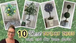 10 BEST TOPIARY TREES!Spring, Summer and Year Round Diy Home DecorHow to make a Topiary Tree