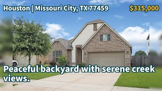Missouri City, TX 77459 | $315,000 | 2,054 Sqft, 3 beds, 2 full baths, Single-Family | Peaceful b...