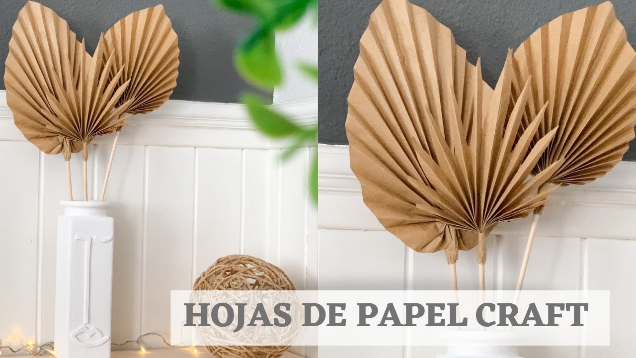 Envío Sospechar boicotear Como hacer hojas decorativas de papel craft - YouTube